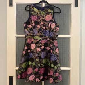 Tahari ASL- Floral, shimmer dress -10P